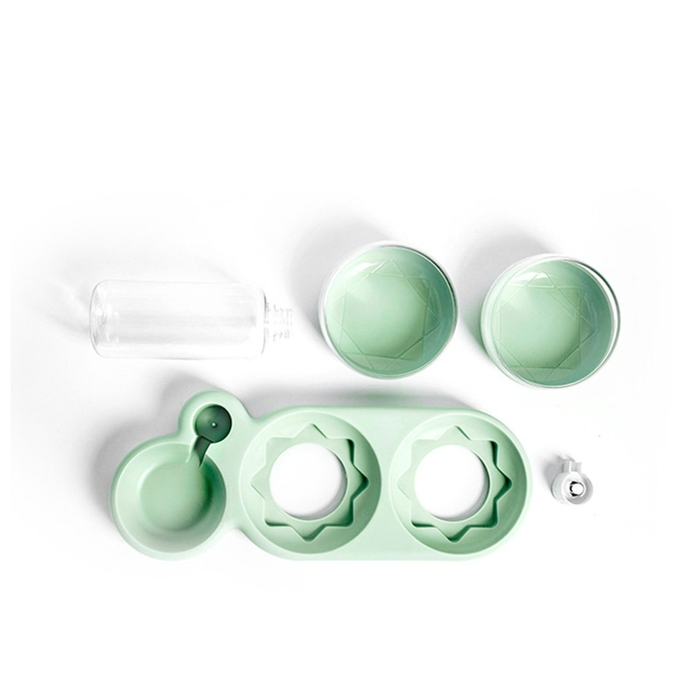 3-in-1 Pet Food & Water Bowl with Tilted Rotating Design