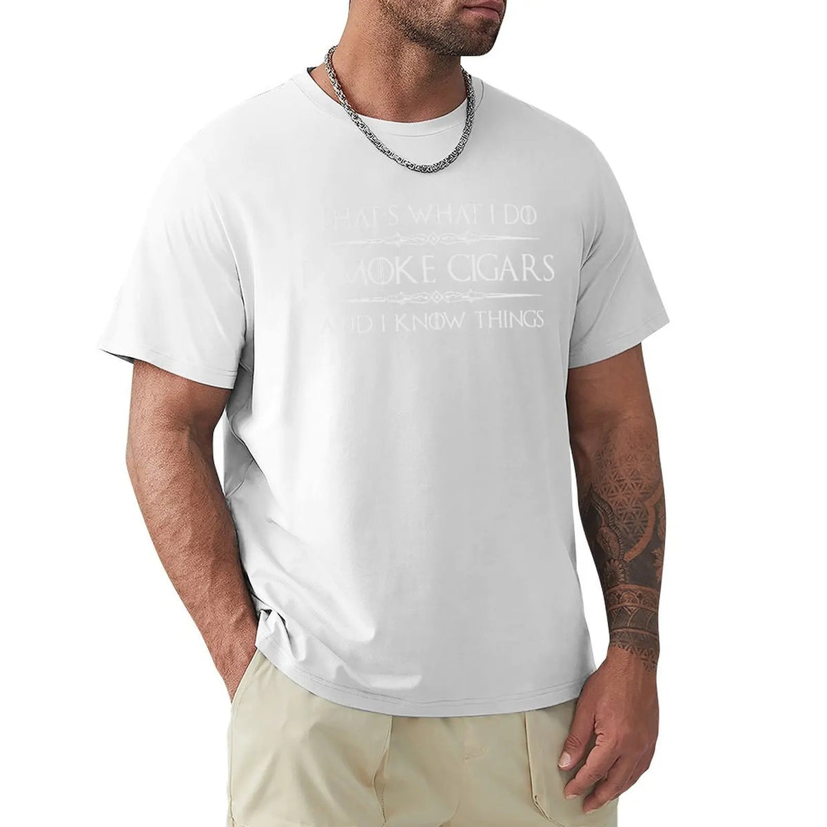 I Smoke Cigars and I Know Things T-Shirt - additional view 20