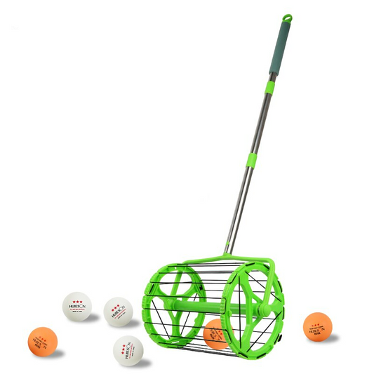 Tennis & Ping Pong Ball Picker Roller with Long Handle