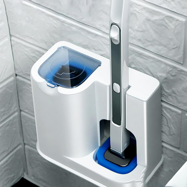 Wall Mounted Disposable Toilet Brush with Cleaning Refills Kit