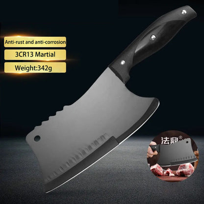 Stainless Steel Chef Knife Black Blade Meat & Vegetable Cleaver