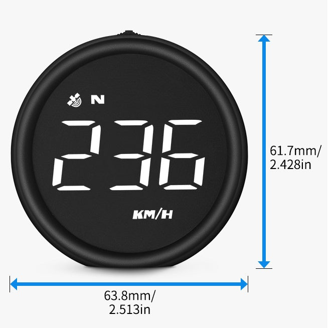 Car HUD Head-Up Display 2.4" LED Driving Speed Display