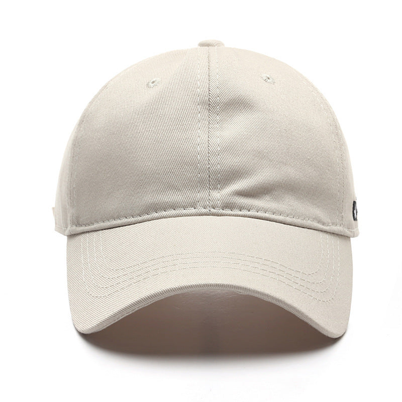 Soft Cotton Baseball Cap with Side Letter Embroidery Adjustable
