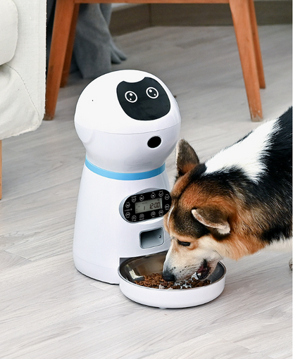Automatic Pet Feeder with Voice Recorder & Programmable Meals