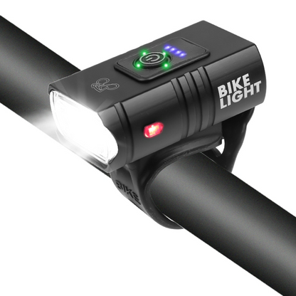 USB Rechargeable LED Bicycle Front Light Waterproof 6 Modes
