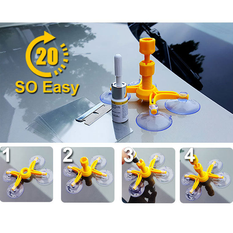 Car Windshield Glass Crack Repair Kit Scratch Restore Tool 3ml