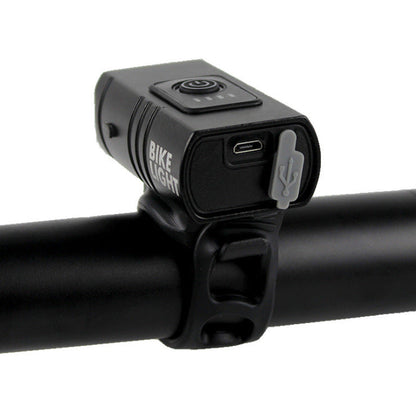 USB Rechargeable LED Bicycle Front Light Waterproof 6 Modes