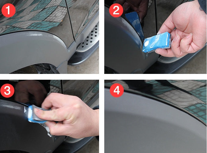 Car Scratch Remover Wax Kit with Sponge for Minor Paint Repair