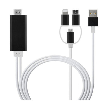 3-in-1 USB-C to HDMI Adapter Cable with Charging Port 2M