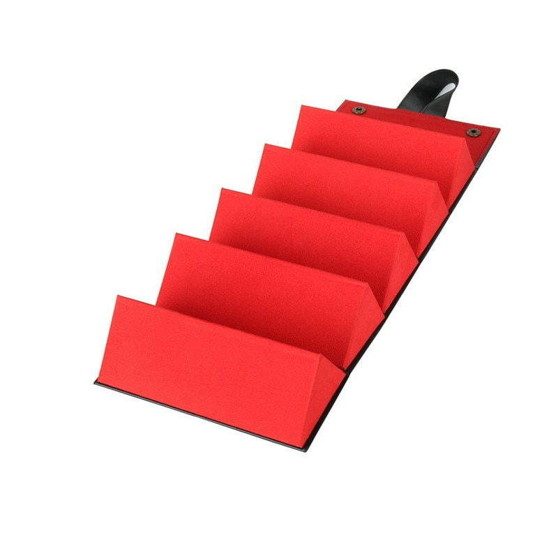 Portable Foldable Eyeglasses Organizer Case for 5 Pairs