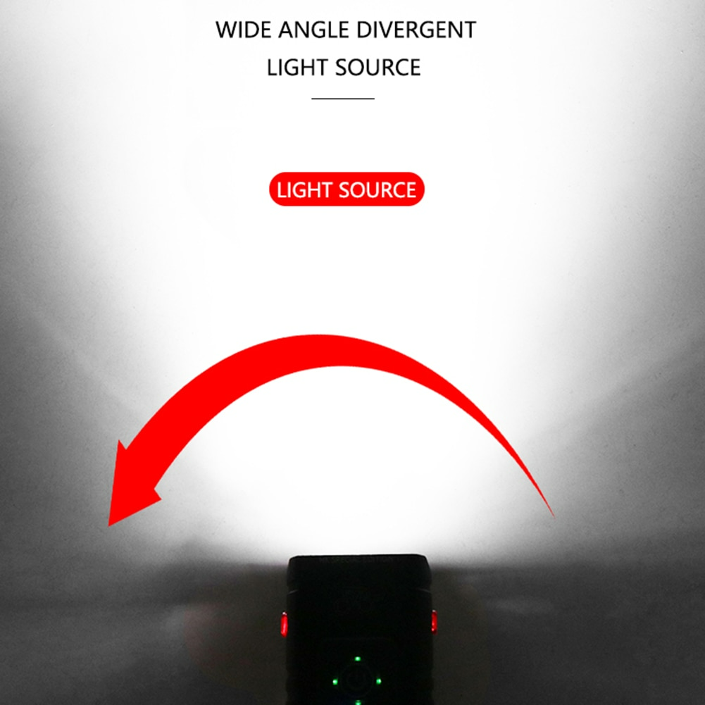 USB Rechargeable LED Bicycle Front Light Waterproof 6 Modes