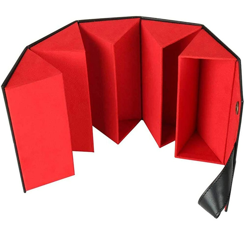 Portable Foldable Eyeglasses Organizer Case for 5 Pairs