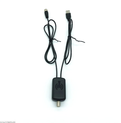 HDTV TV Antenna Signal Booster Amplifier with 75Ω Adapter