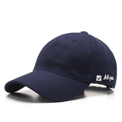 Soft Cotton Baseball Cap with Side Letter Embroidery Adjustable