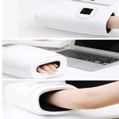 Cordless Heated Hand Massager with Air Compression Therapy