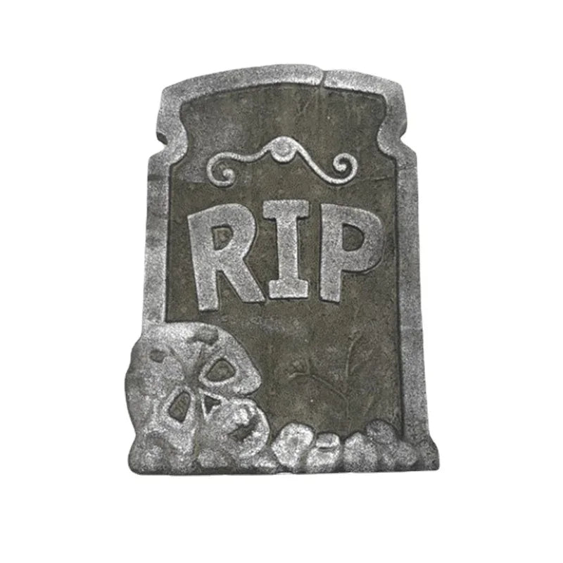 4-Piece Halloween Tombstone Graveyard Decor 🎃