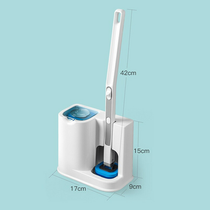 Wall Mounted Disposable Toilet Brush with Cleaning Refills Kit