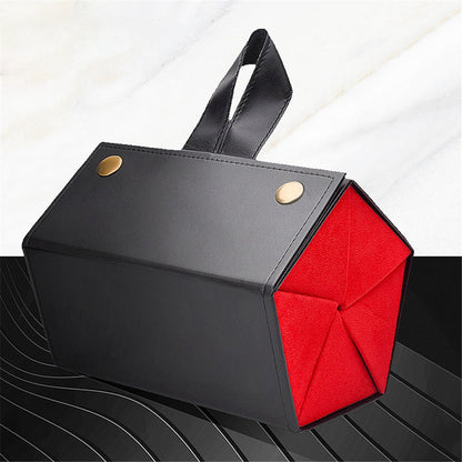 Portable Foldable Eyeglasses Organizer Case for 5 Pairs