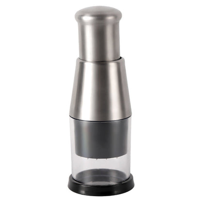 Manual Garlic Press & Vegetable Chopper Stainless Steel Crusher