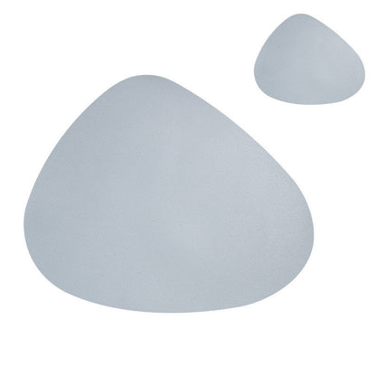 Oval PU Leather Placemat & Coaster Set Waterproof Table Mat