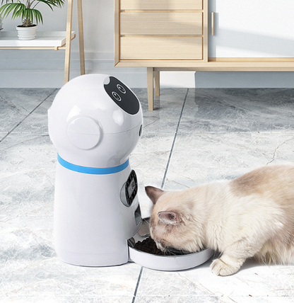 Automatic Pet Feeder with Voice Recorder & Programmable Meals