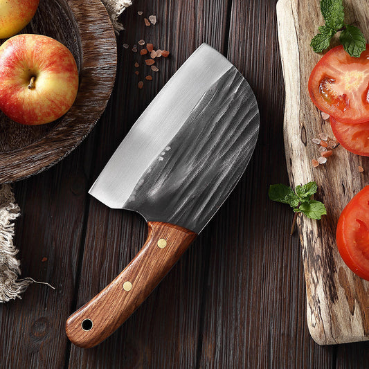 Hand Forged Full Tang Meat Cleaver Chef Knife Stainless Steel