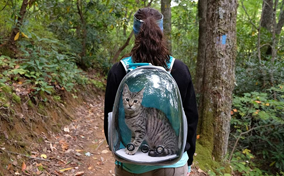 Expandable Pet Carrier Backpack with Clear Window for Cats & Dogs