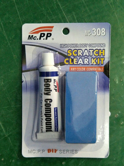 Car Scratch Remover Wax Kit with Sponge for Minor Paint Repair