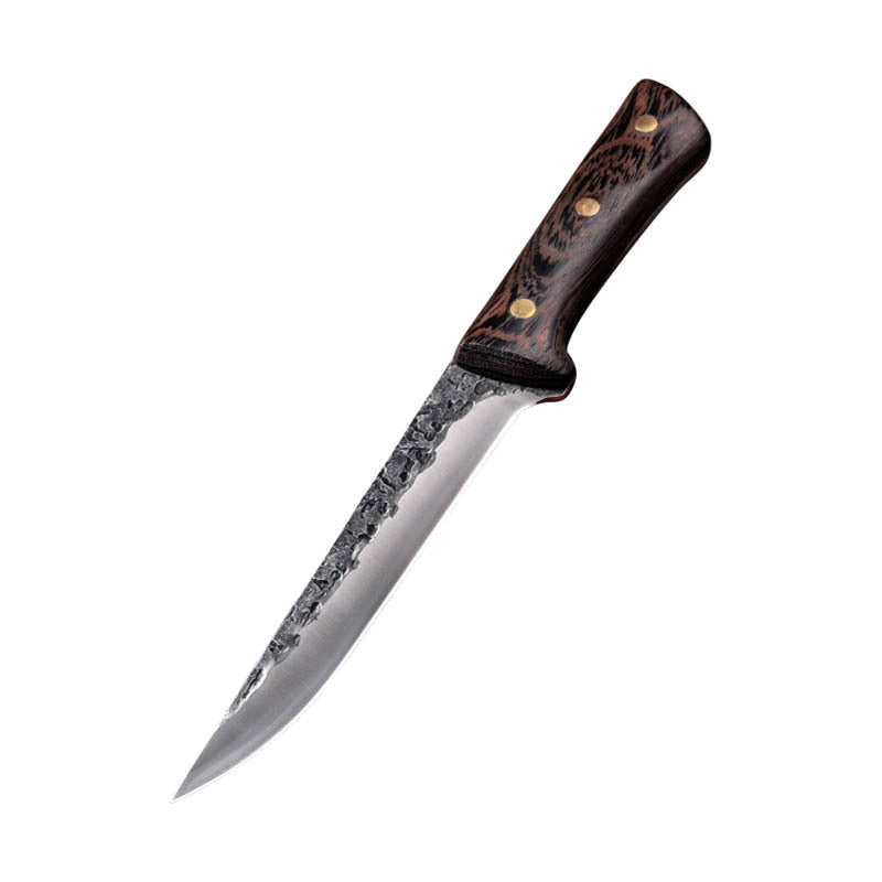 Hand Forged Chef Knife High Carbon Steel with Leather Sheath