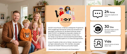 XGODY Android LED Projector - what's included