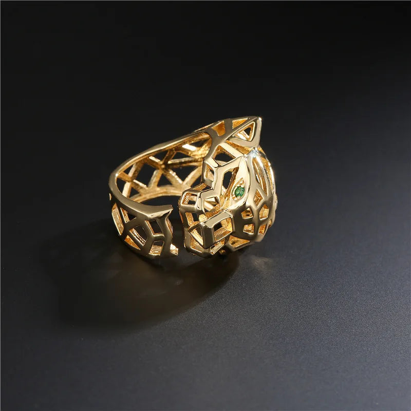 CZ Leopard Head Open Ring - additional view 12