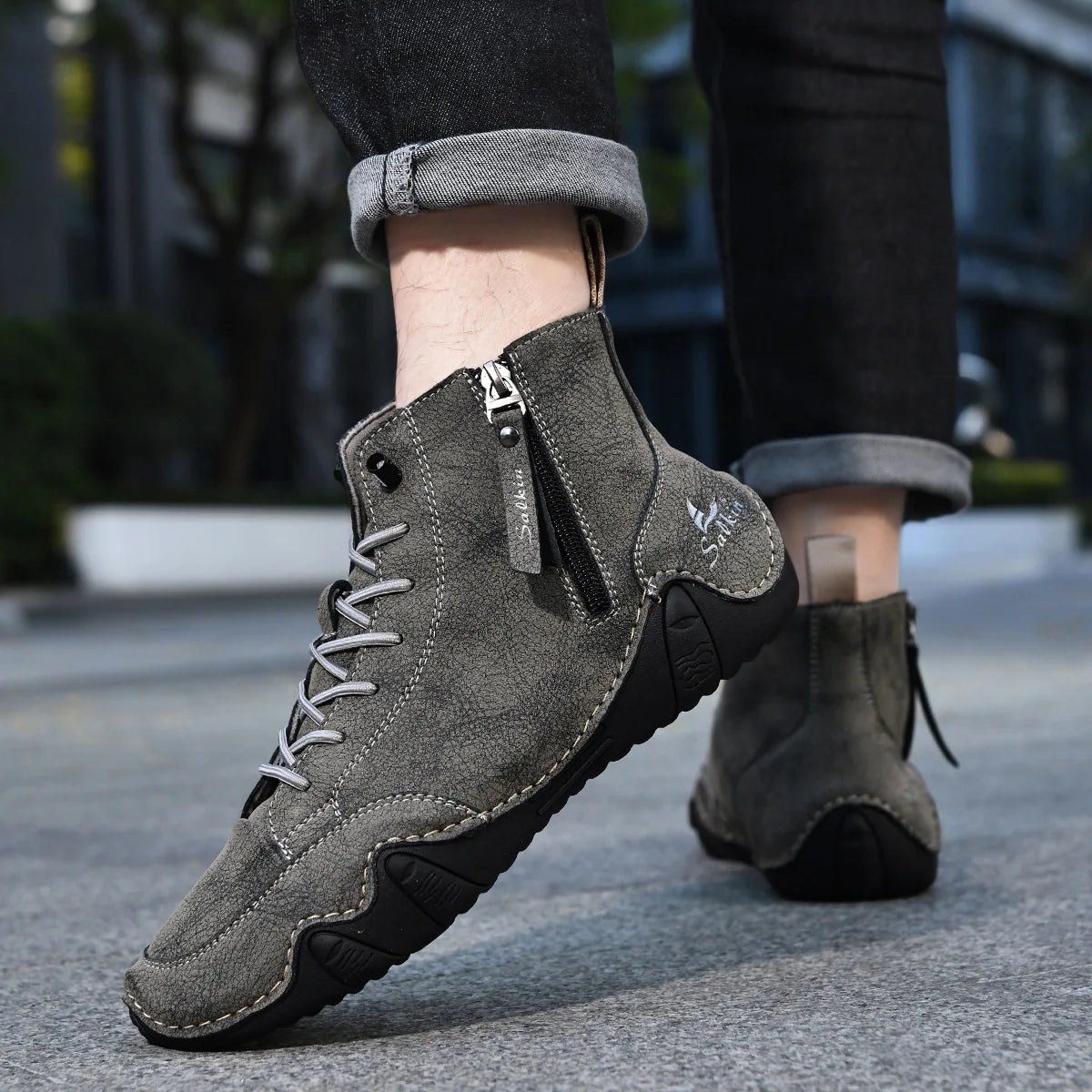 Men's Zip-Up Ankle Boots - additional view 37