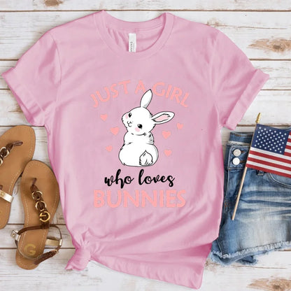 Just A Girl Who Loves Bunnies T-Shirt - additional view 16