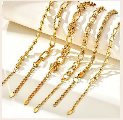 Gold Plated Chunky Chain Bracelet - additional view 9