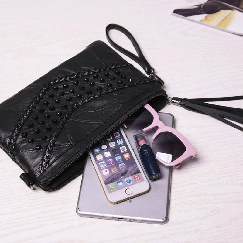 Tassel Crossbody Bag - close-up of details