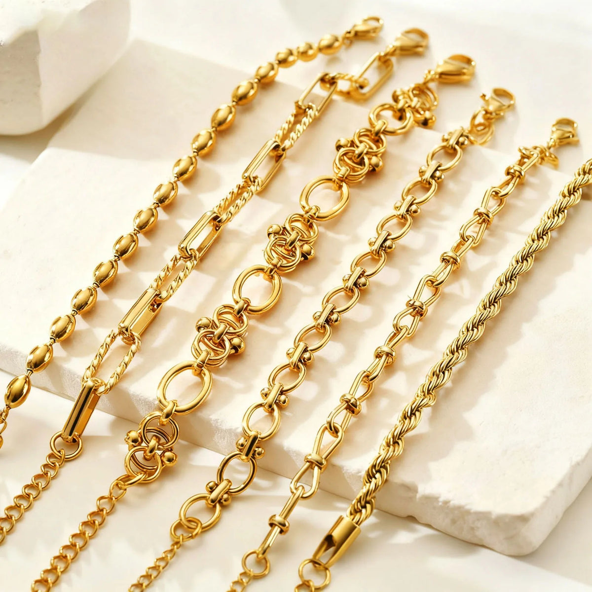 Gold Plated Chunky Chain Bracelet - main product view