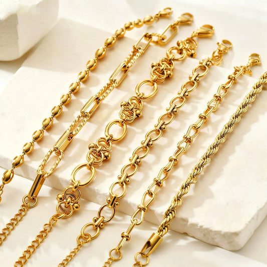 Gold Plated Chunky Chain Bracelet - main product view