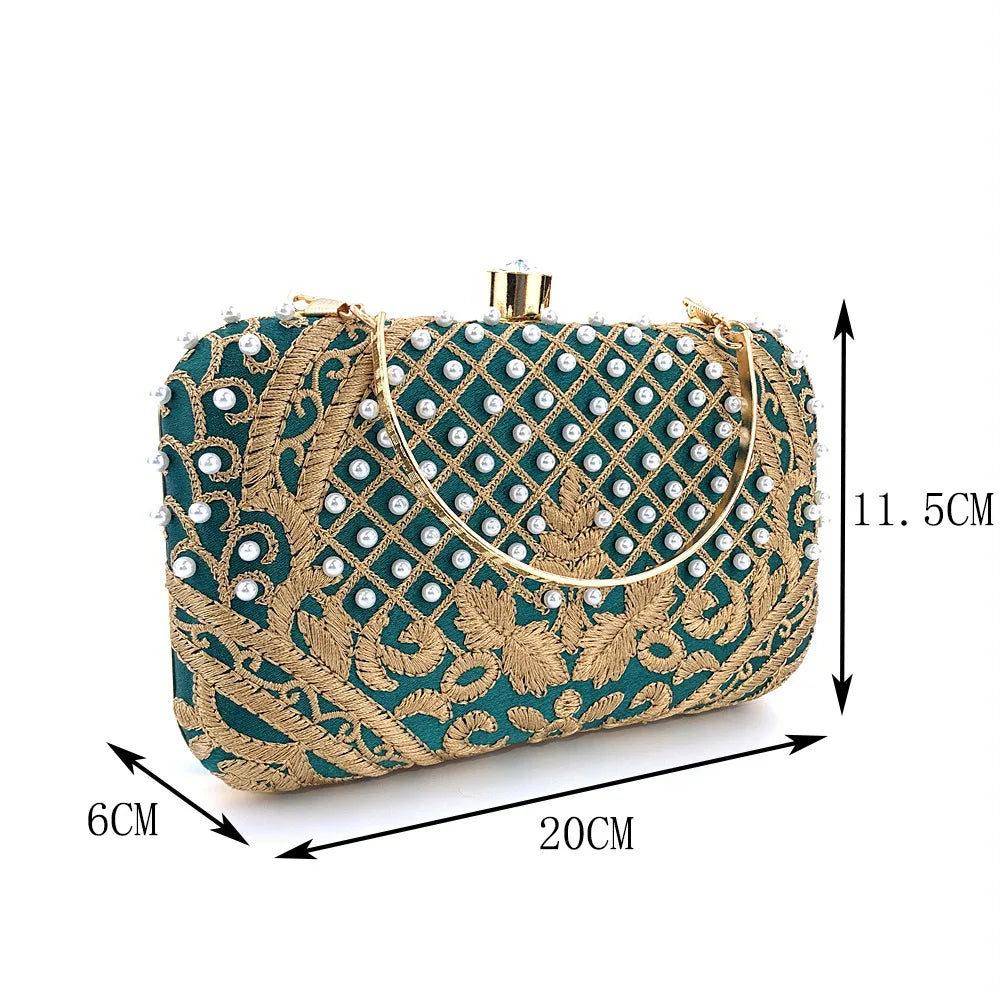 Embroidered Evening Clutch Bag - additional view 15