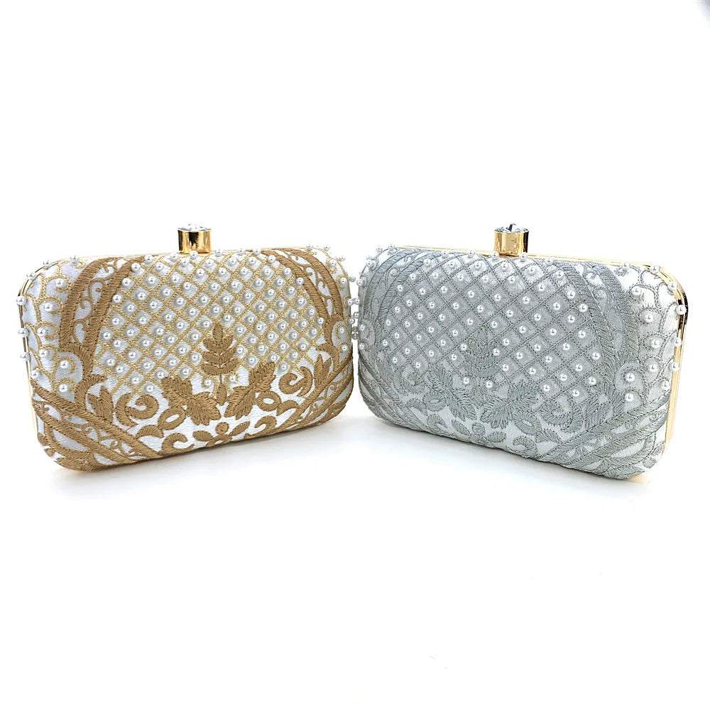 Embroidered Evening Clutch Bag - additional view 12