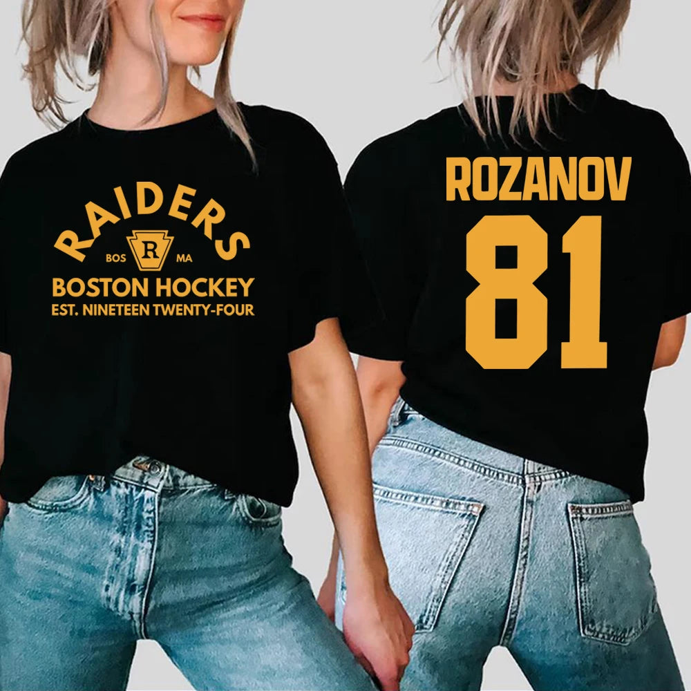 Ilya Rozanov Boston Raiders T-shirt colour option, back view