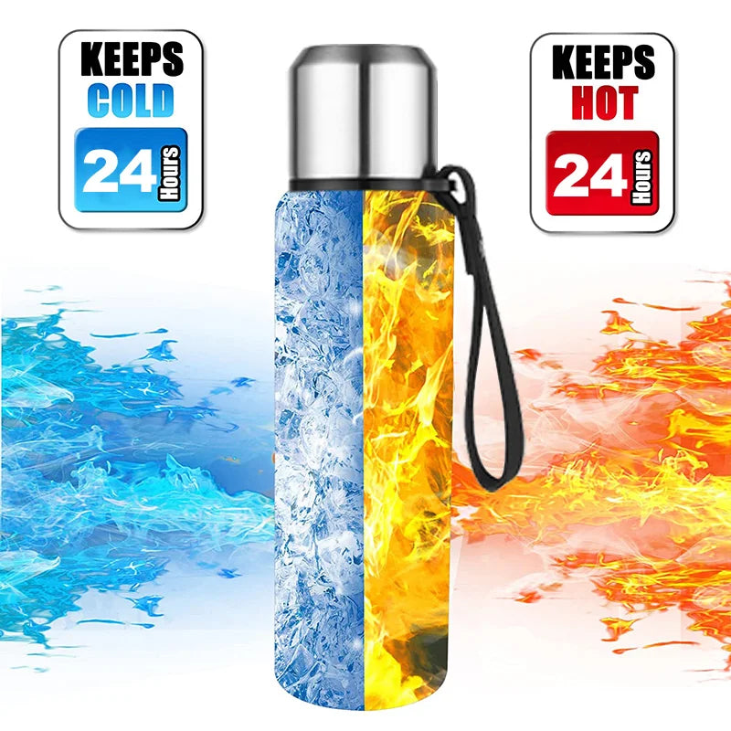 304 Stainless Steel Vacuum Flask - back view