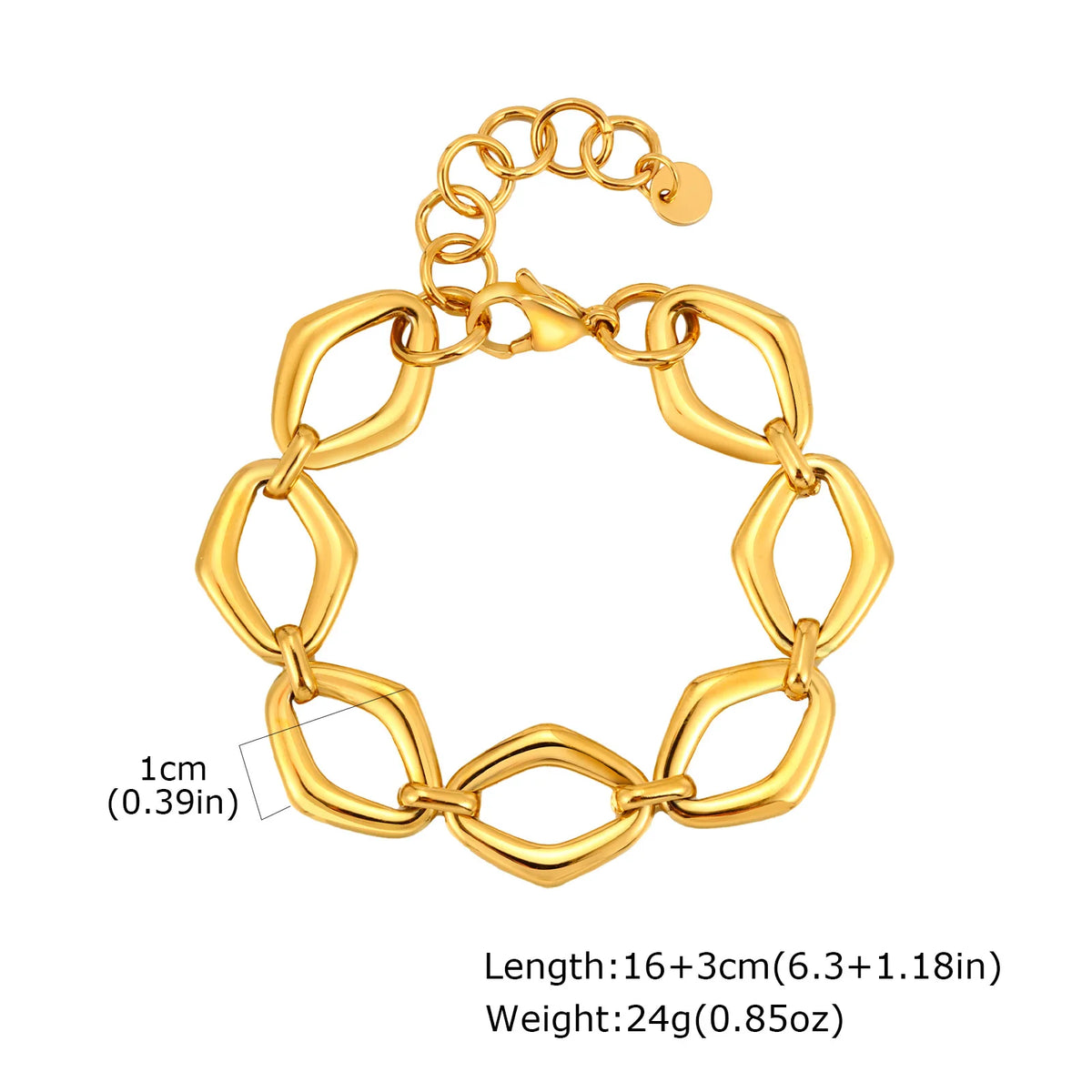 Gold Plated Chunky Chain Bracelet - additional view 29
