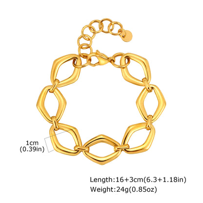 Gold Plated Chunky Chain Bracelet - additional view 29