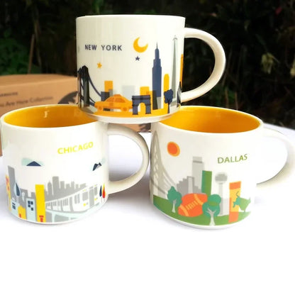 London City Ceramic Mug - close-up of details