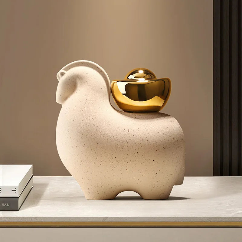 White Porcelain Animal Figurine - main product view