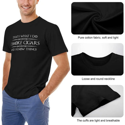 I Smoke Cigars and I Know Things T-Shirt - additional view 10