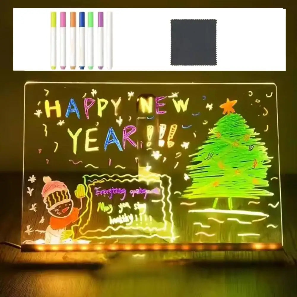 LED Light Up Drawing Board for Kids - what's included