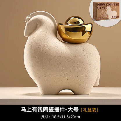 White Porcelain Animal Figurine - additional view 36