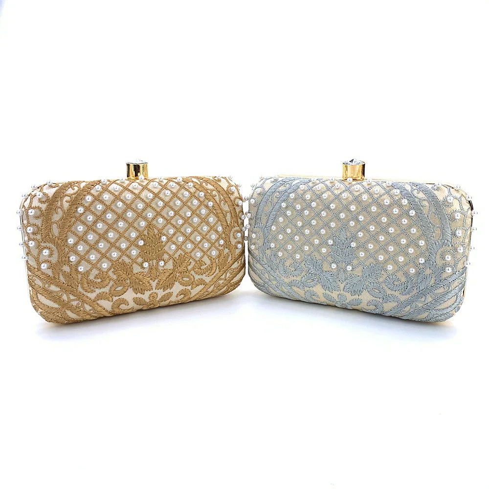 Embroidered Evening Clutch Bag - additional view 11