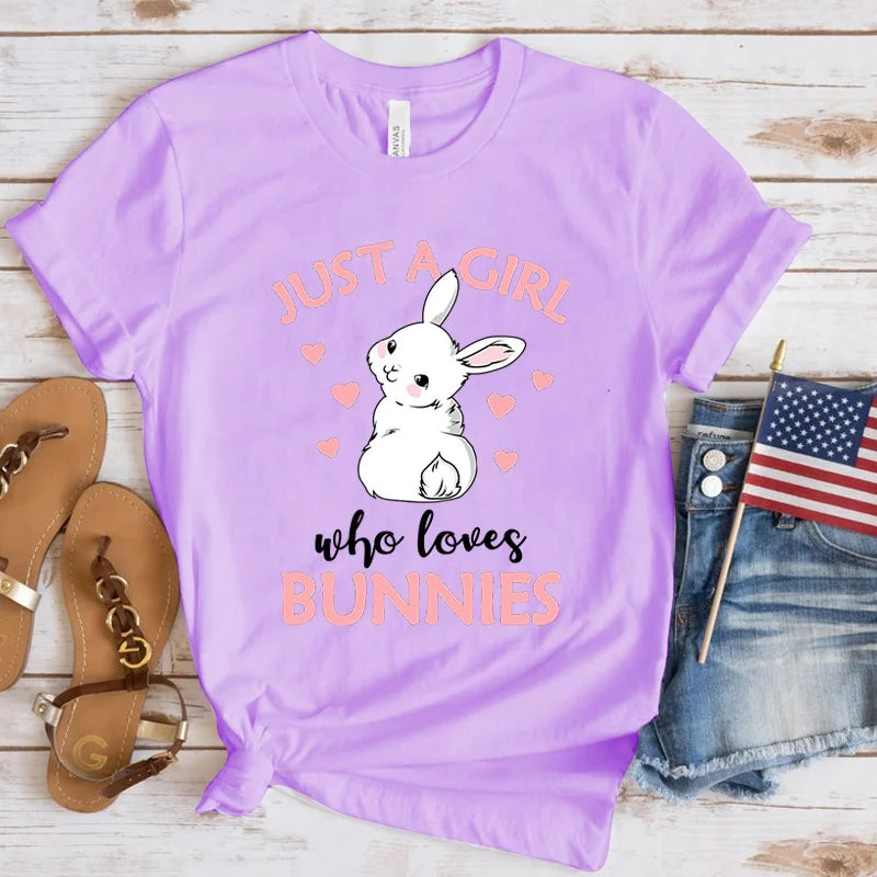 Just A Girl Who Loves Bunnies T-Shirt - additional view 17